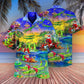 Christmas Santa Riding Alligator Christmas - Hawaiian Shirt - Reefox