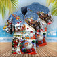 Christmas Say Hi From Santa's Sleigh Snow - Hawaiian Shirt - Reefox