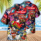 Christmas Spreading Plane With Santa Claus - Hawaiian Shirt - Reefox