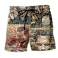 Beach Short / Adults / S Cigar Blur Color Style - Beach Short Reefox - Owls Matrix LTD