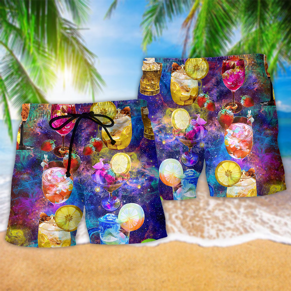 Cocktail Life Is A Crazy Mixture Of Cocktail - Beach Short Reefox - Owls Matrix LTD