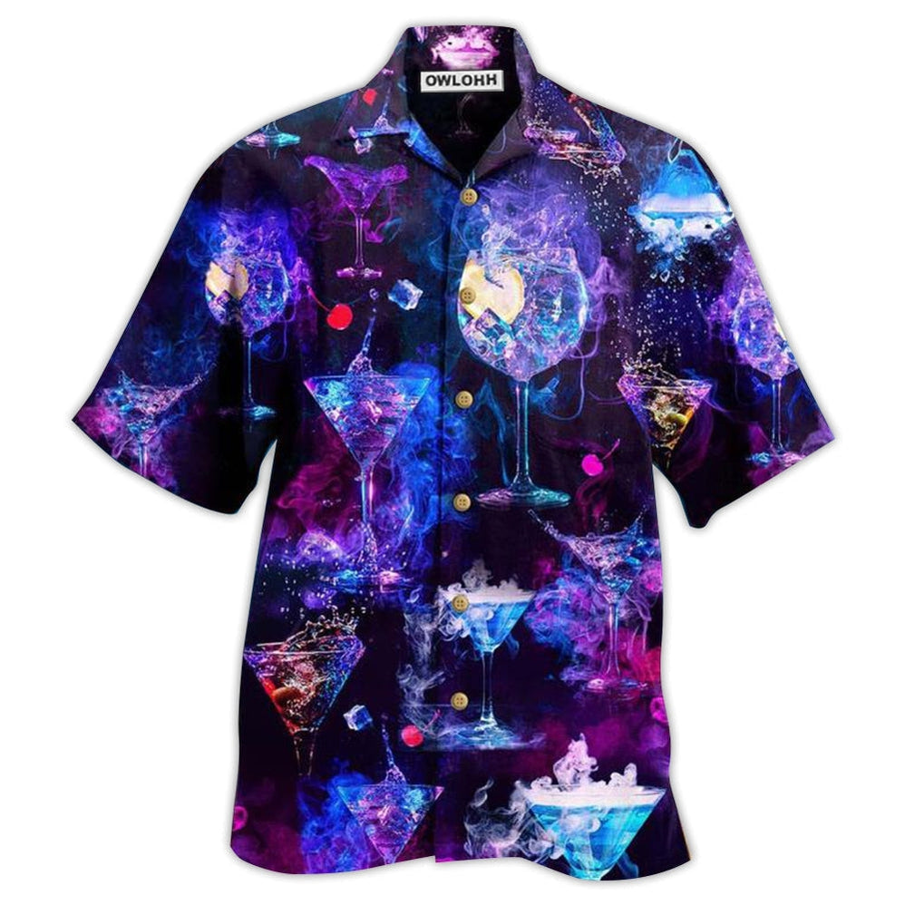 Hawaiian Shirt / Adults / S Cocktail Love The Moon Purple - Hawaiian Shirt - Reefox