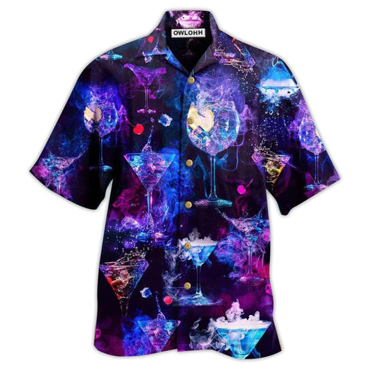 Hawaiian Shirt / Adults / S Cocktail Love The Moon Purple - Hawaiian Shirt - Reefox