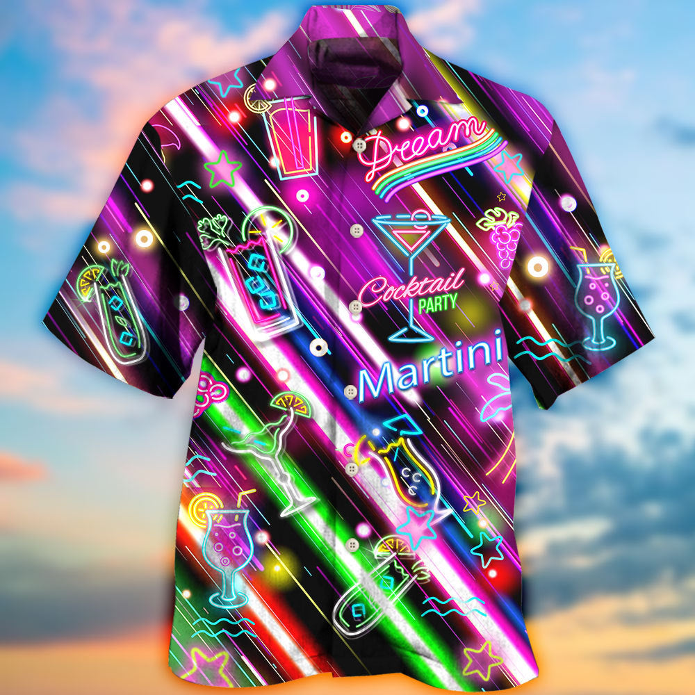 Cocktail Martini Happy Hour Stunning Style - Hawaiian Shirt - Reefox