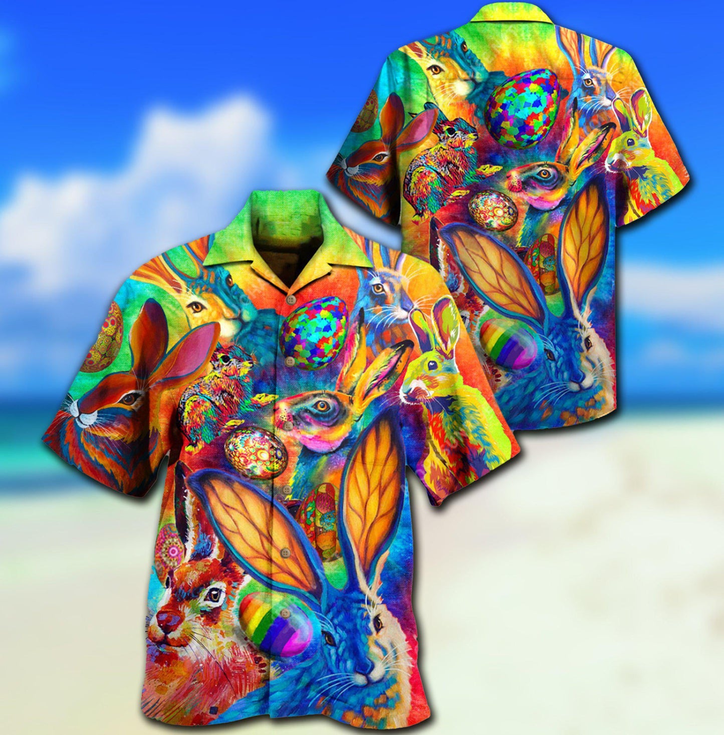 Rabbit Colorful - Hawaiian Shirt - Reefox