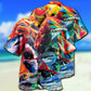 Shark Colorful Just Wanna Have Fun - Hawaiian Shirt - Reefox