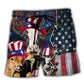 Beach Short / Adults / S Cow Independence Day - Beach Short Reefox - Owls Matrix LTD