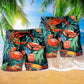 Crab Tropical Leaf Cool Style - Beach Short Reefox - Owls Matrix LTD