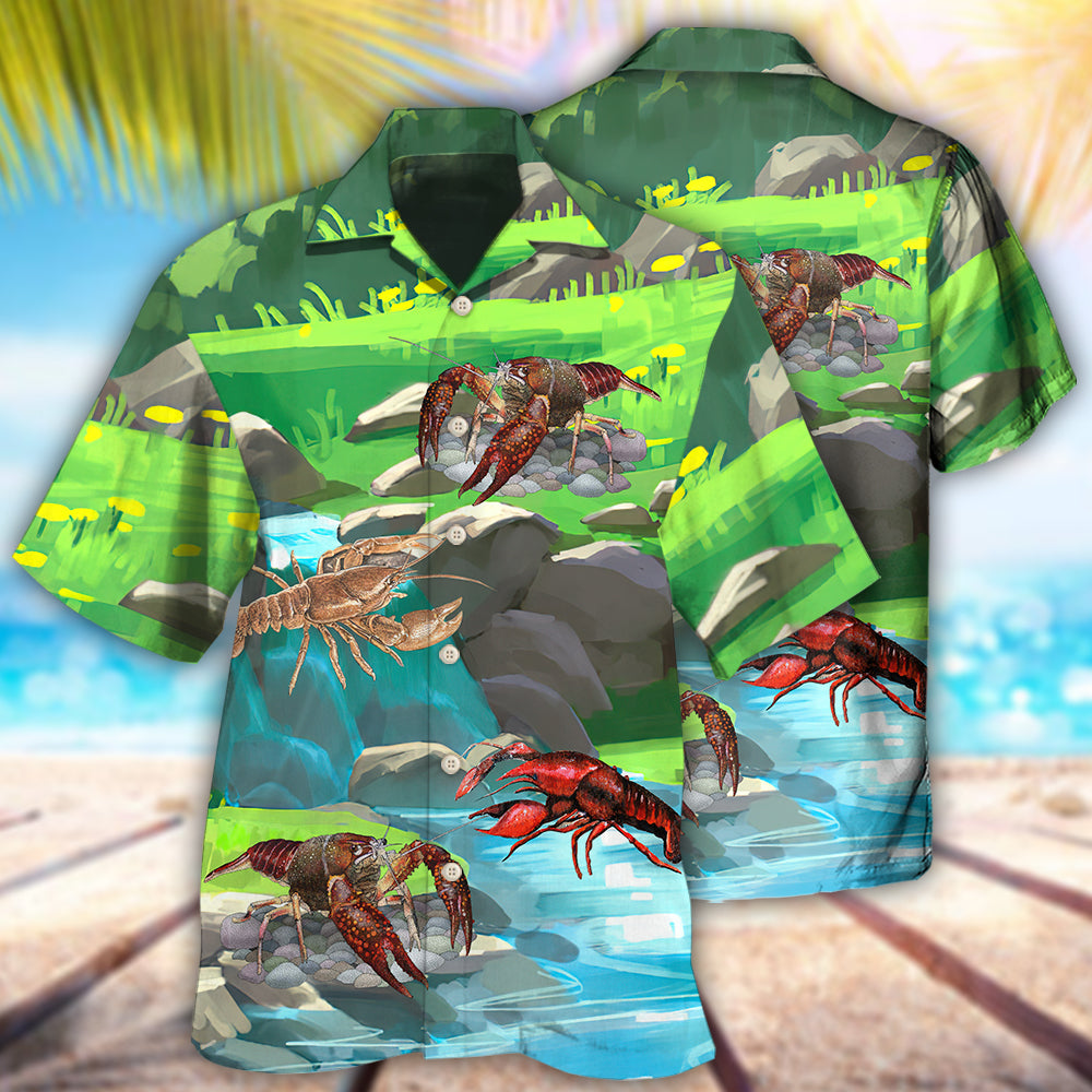 Crawfish Into The Beautiful Forest - Hawaiian Shirt - Reefox