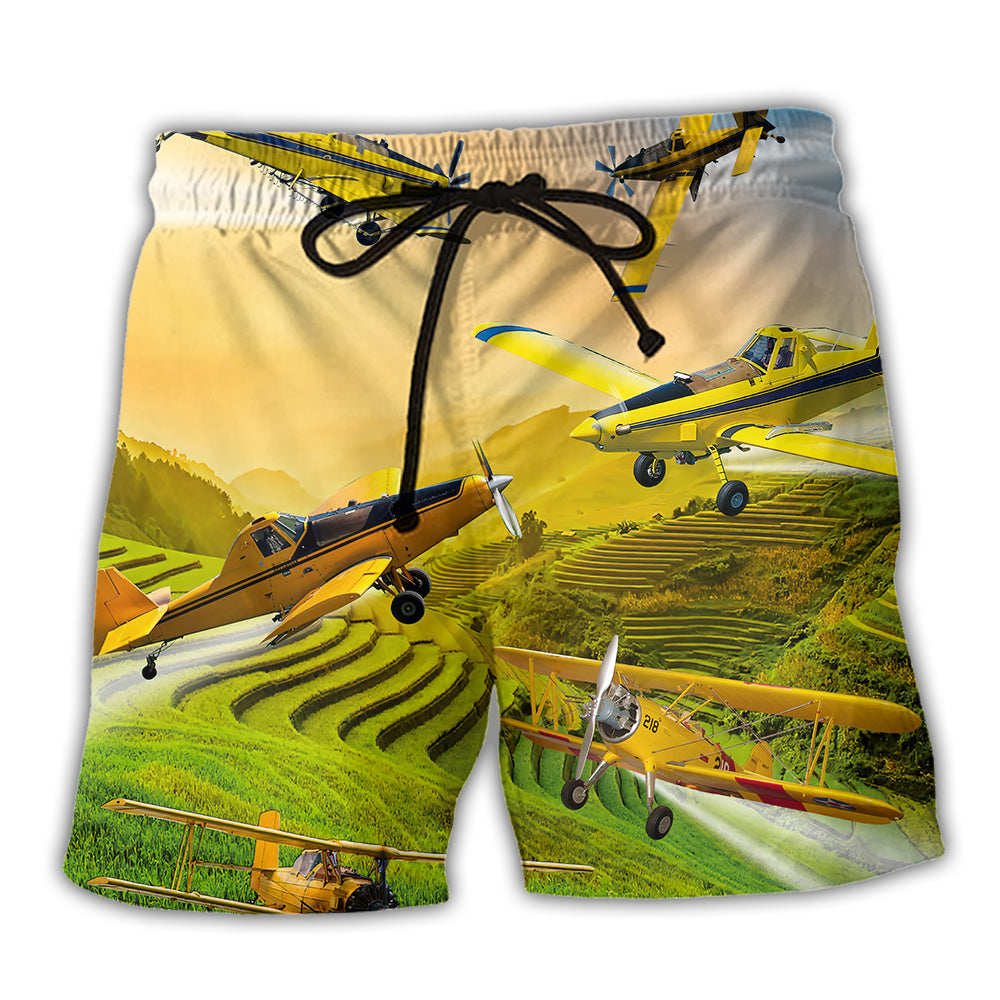 Beach Short / Adults / S Duster Crop Duster In Life - Beach Short Reefox - Owls Matrix LTD