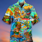Tiki Aloha Tiki Surfing Into The Sunset - Hawaiian Shirt - Reefox
