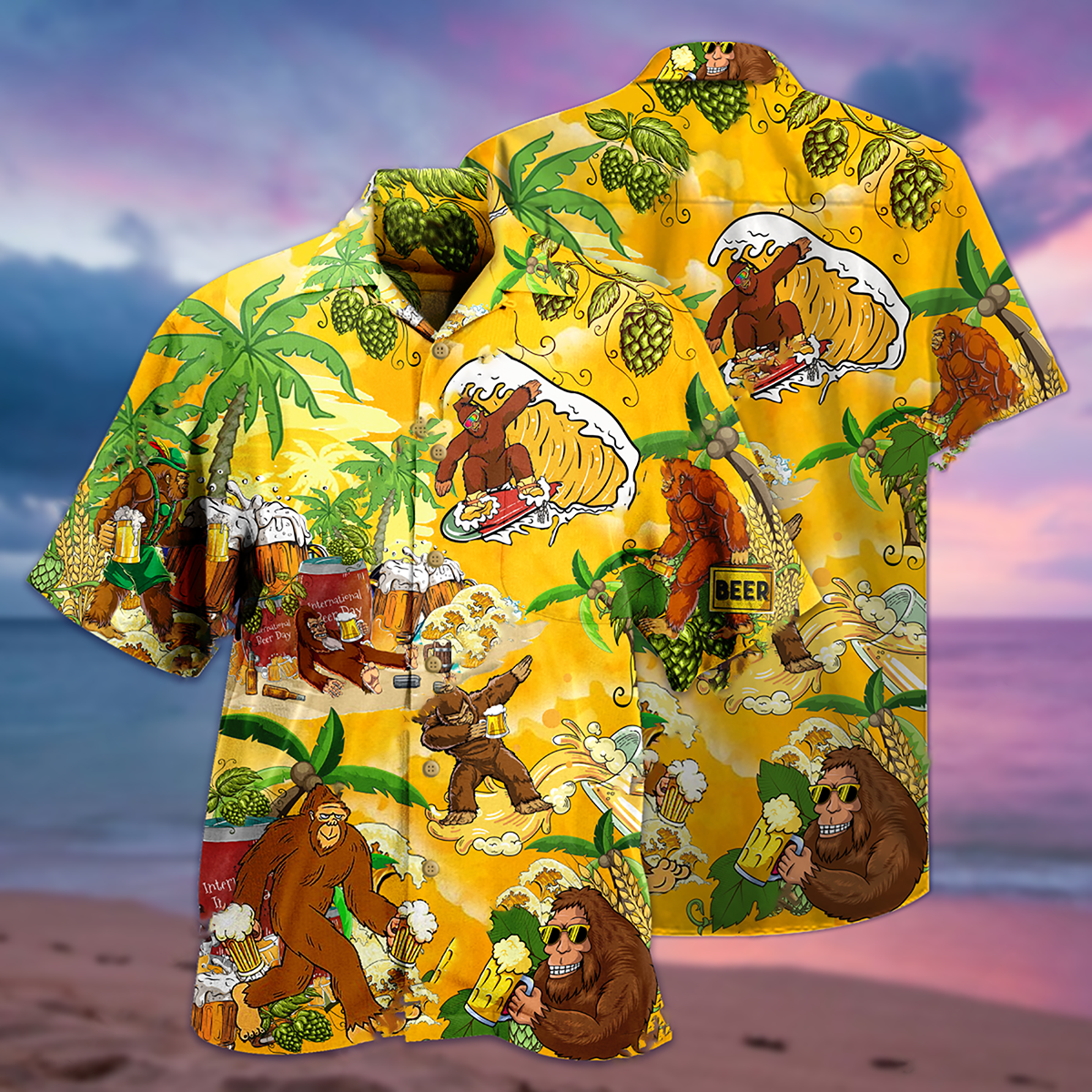 Bigfoot Summer Beer - Hawaiian Shirt - Reefox