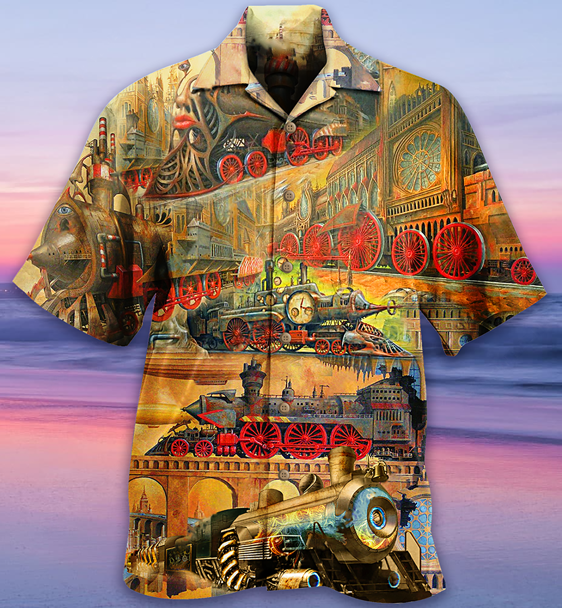 Train My Life Is A Train - Hawaiian Shirt - Reefox