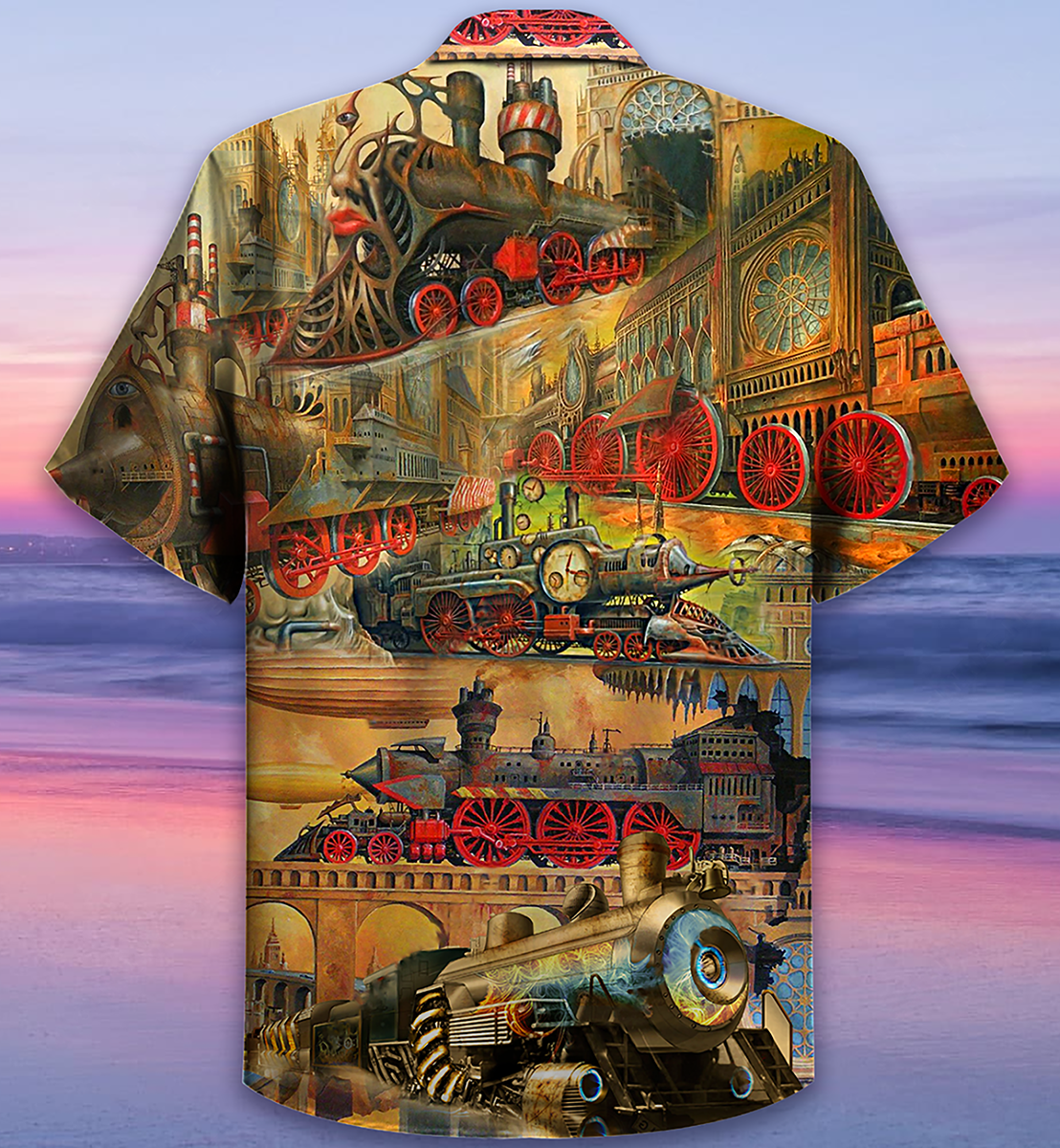 Train My Life Is A Train - Hawaiian Shirt - Reefox