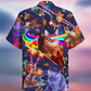 Cat Ride Food In Space Galaxy - Hawaiian Shirt - Reefox