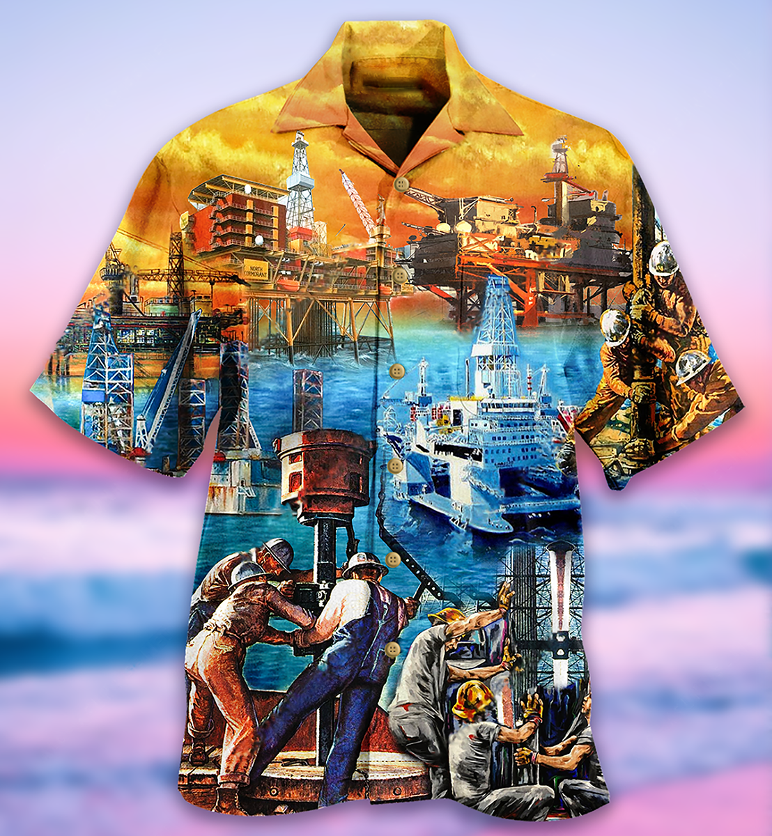 Oil Field Drill Till It Squirts Oil Field - Hawaiian Shirt - Reefox