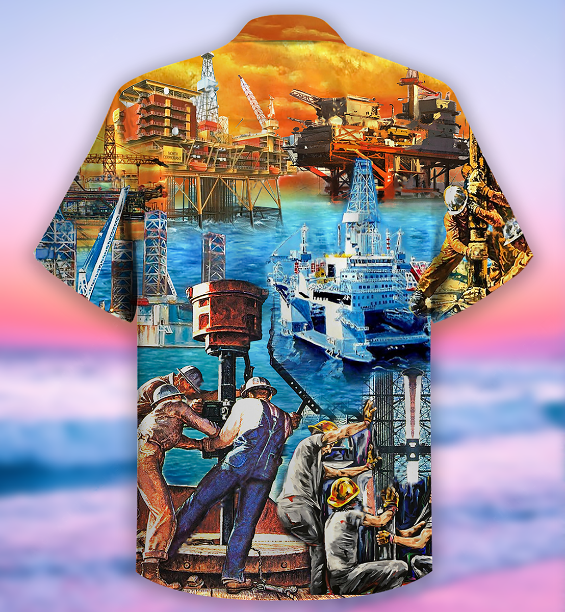 Oil Field Drill Till It Squirts Oil Field - Hawaiian Shirt - Reefox