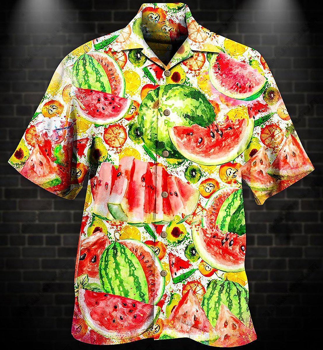 Fruit Summer Time Watermelon - Hawaiian Shirt - Reefox
