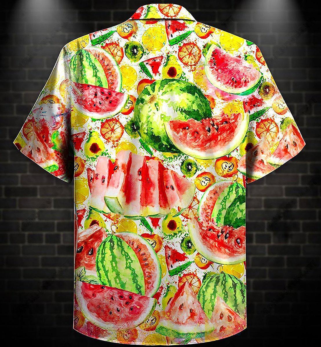Fruit Summer Time Watermelon - Hawaiian Shirt - Reefox