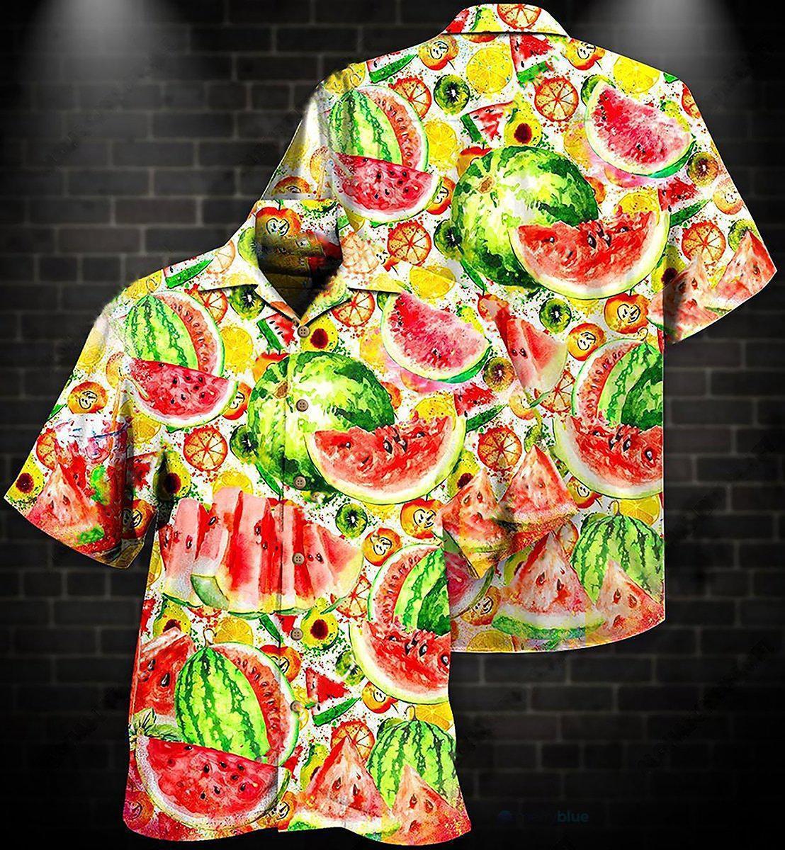 Fruit Summer Time Watermelon - Hawaiian Shirt - Reefox