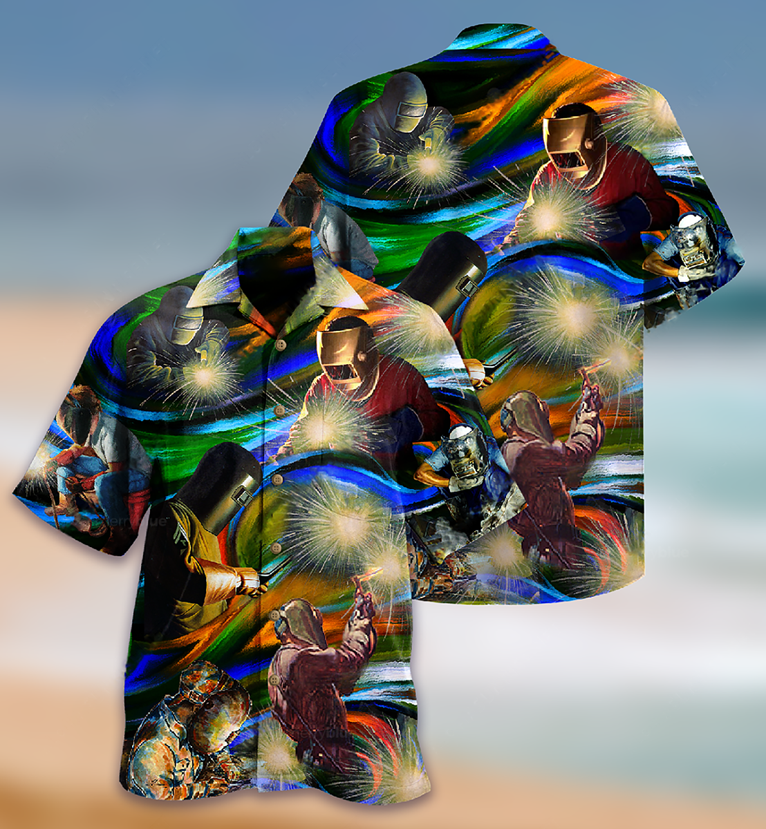 Welder Yes I Know I Am On Fire, Let Me Finish This Weld - Hawaiian Shirt - Reefox