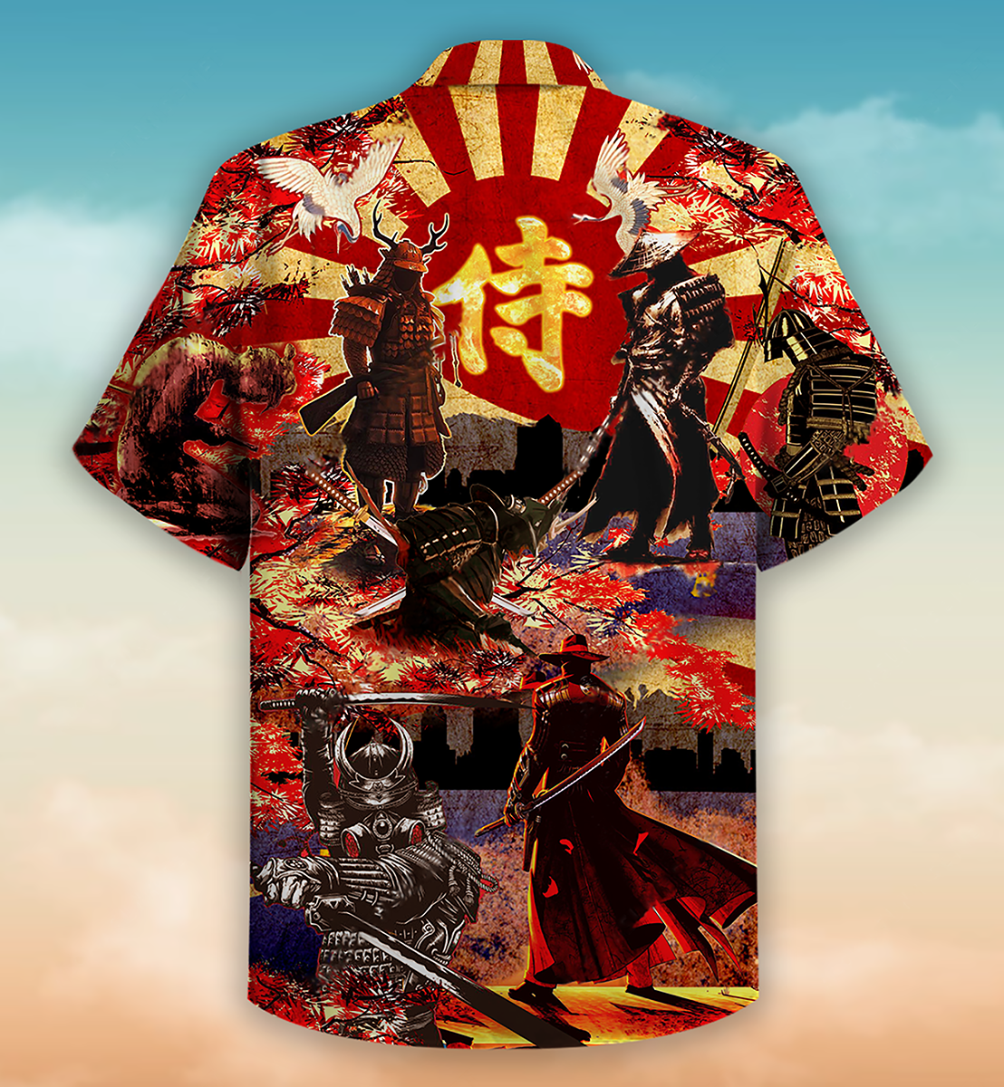 Samurai Don't Fear Of Death Fear The Unlived Life Samurai - Hawaiian Shirt - Reefox