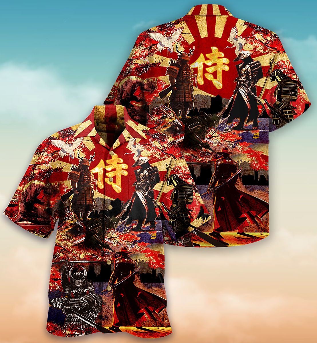 Samurai Don't Fear Of Death Fear The Unlived Life Samurai - Hawaiian Shirt - Reefox