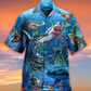 Shark What If Megalodon Was Alive - Hawaiian Shirt - Reefox