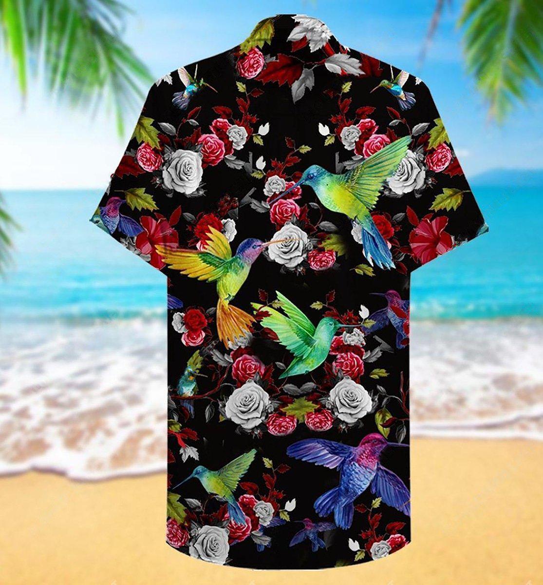 Hummingbird Amazing Floral - Hawaiian Shirt - Reefox