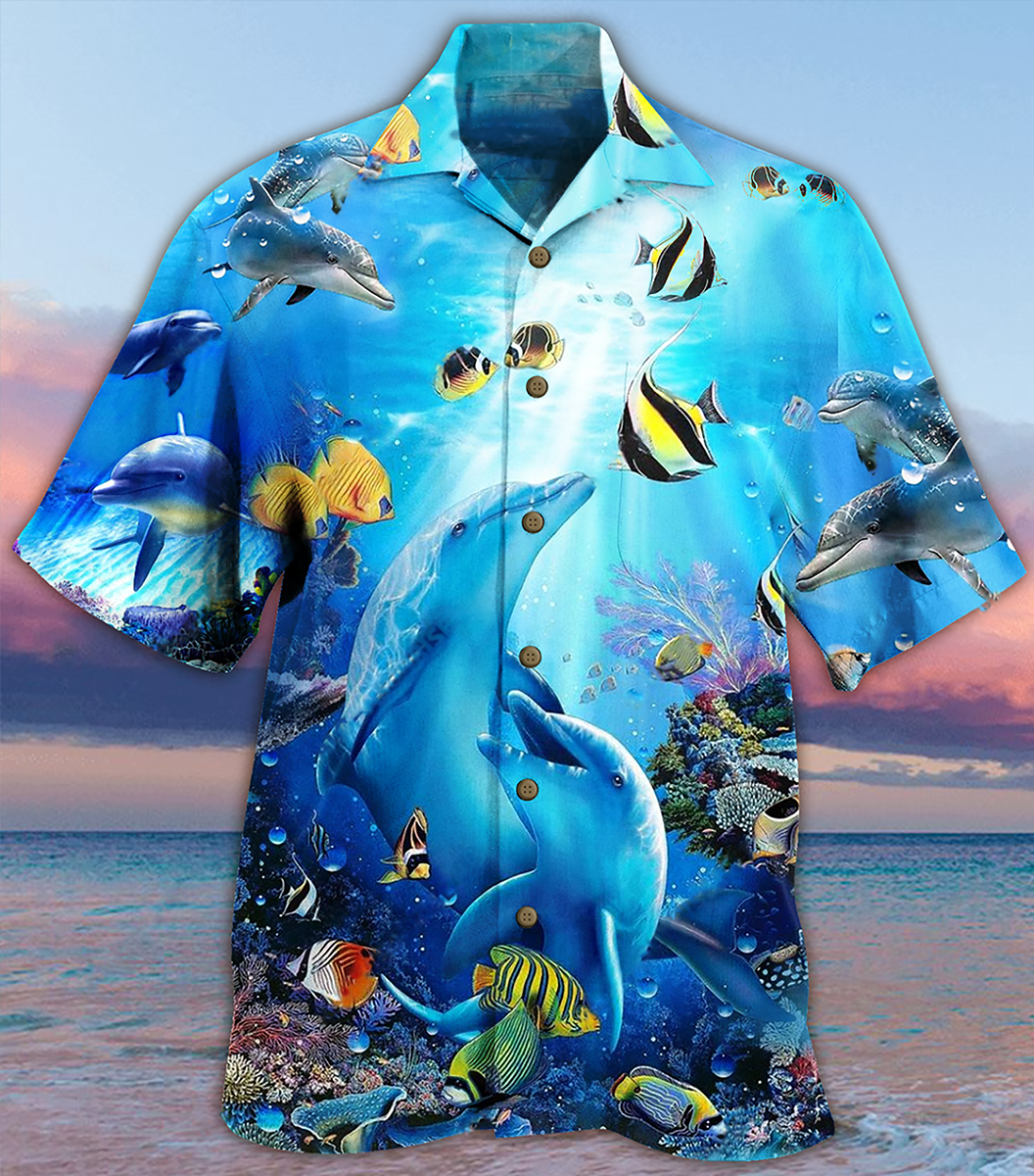 Dolphin Amazing Sea - Hawaiian Shirt - Reefox