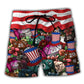 Beach Short / Adults / S D20 Independence Day - Beach Short Reefox - Owls Matrix LTD