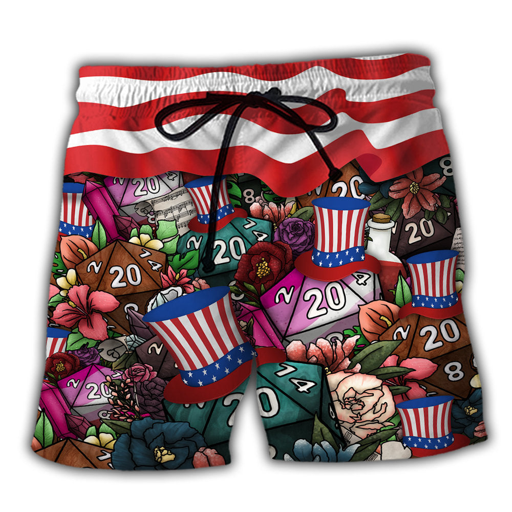 Beach Short / Adults / S D20 Independence Day - Beach Short Reefox - Owls Matrix LTD
