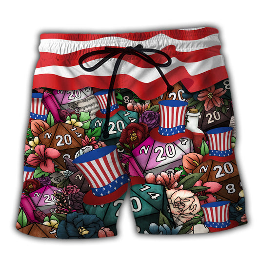 Beach Short / Adults / S D20 Independence Day - Beach Short Reefox - Owls Matrix LTD