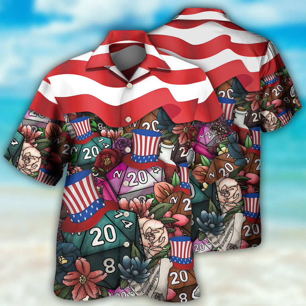 D20 Independence Day - Hawaiian Shirt - Reefox