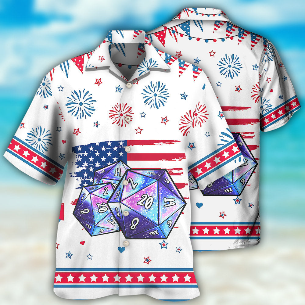 D20 Independence Day Basic - Hawaiian Shirt - Reefox