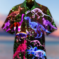 Dinosaur Neon The Sparkling X-Ray - Hawaiian Shirt - Reefox