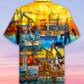 Oil Sunset At The Oil Field - Hawaiian Shirt - Reefox
