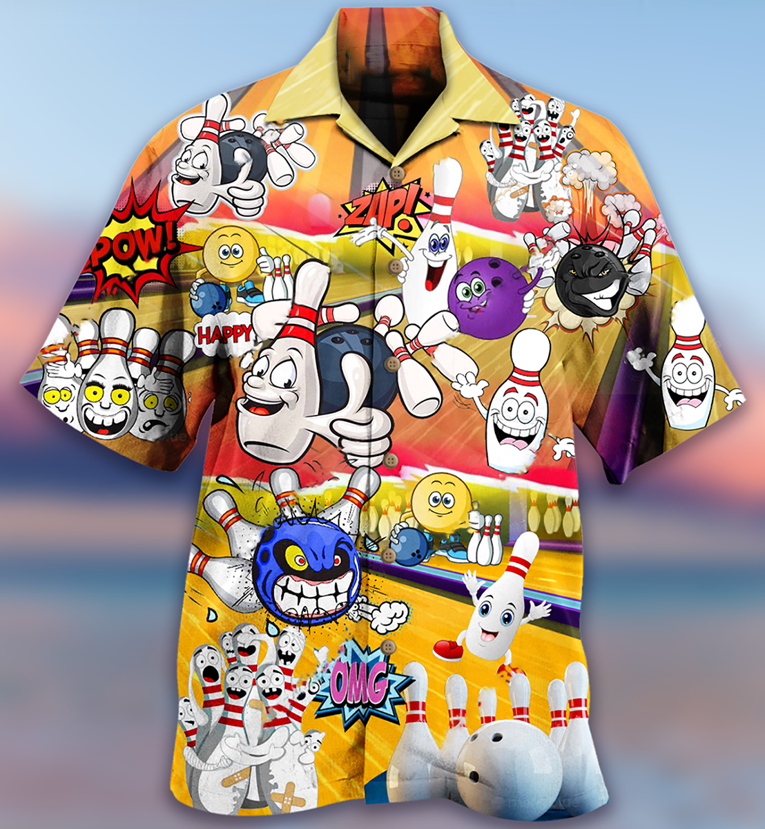 Bowling Split Happens Bowling Ping - Hawaiian Shirt - Reefox