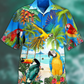 Parrot High By The Beach - Hawaiian Shirt - Reefox