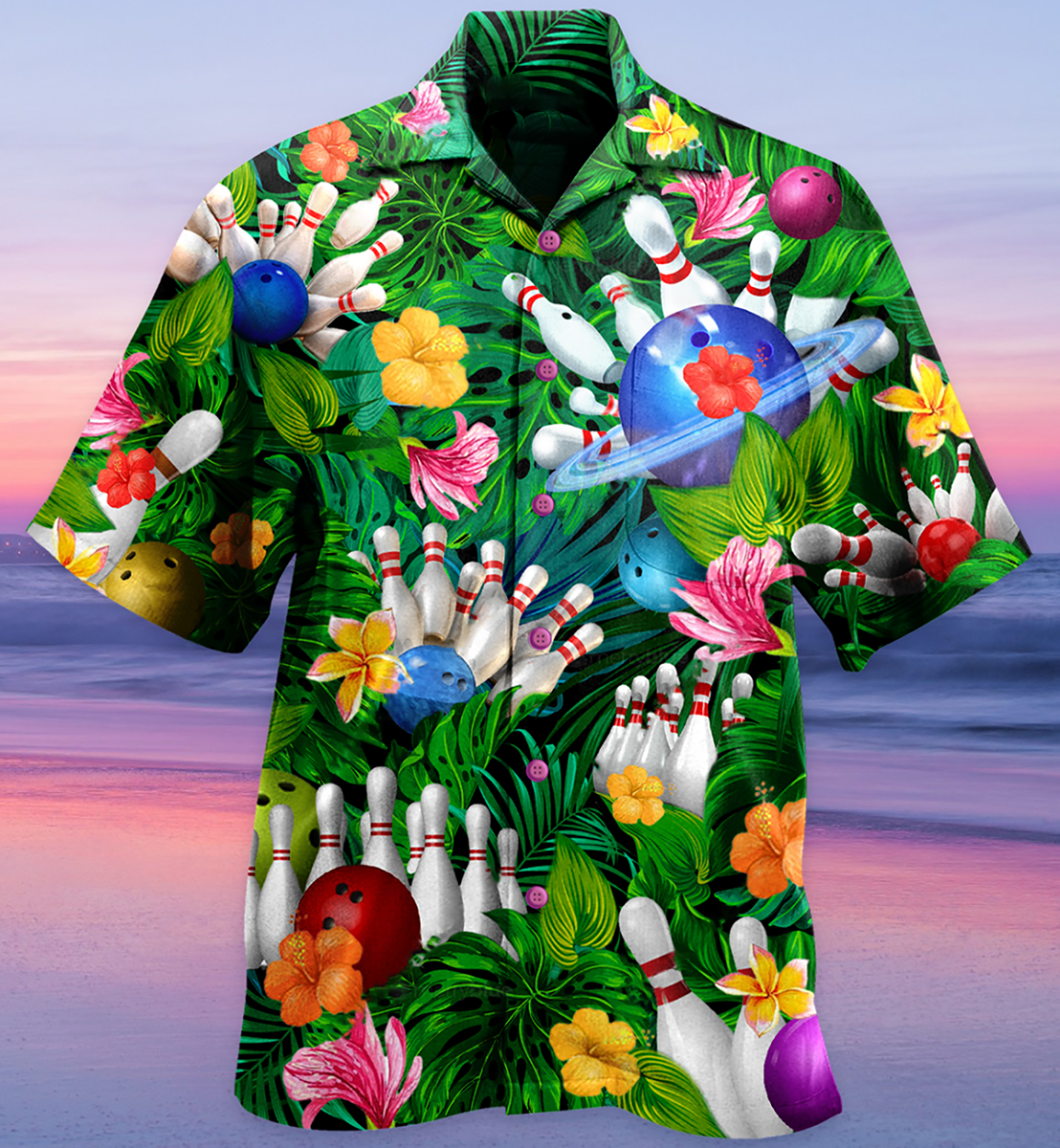 Bowling What Happens At Bowling - Hawaiian Shirt - Reefox