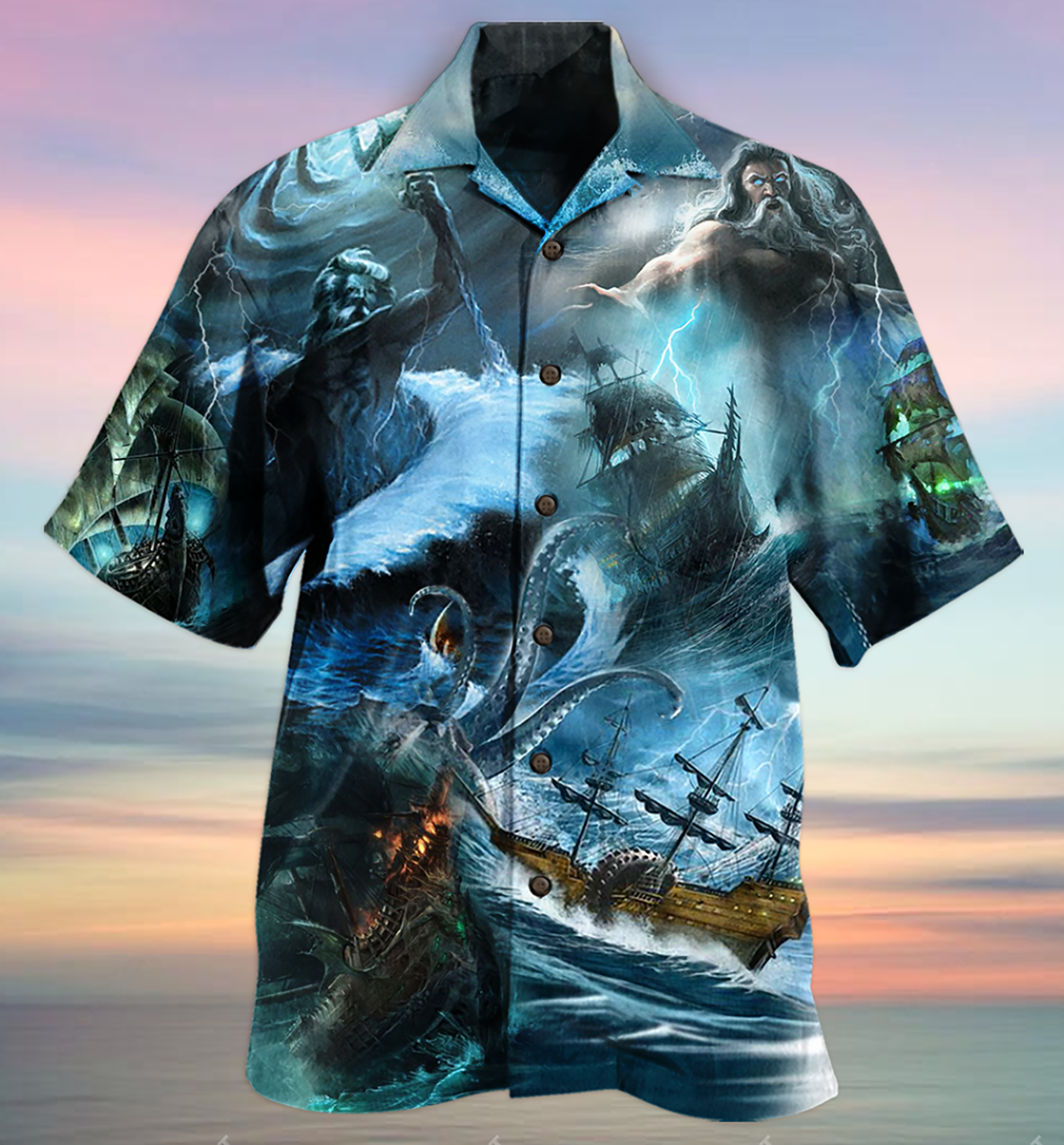 Greek Mythology Amazing Poisedon - Hawaiian Shirt - Reefox