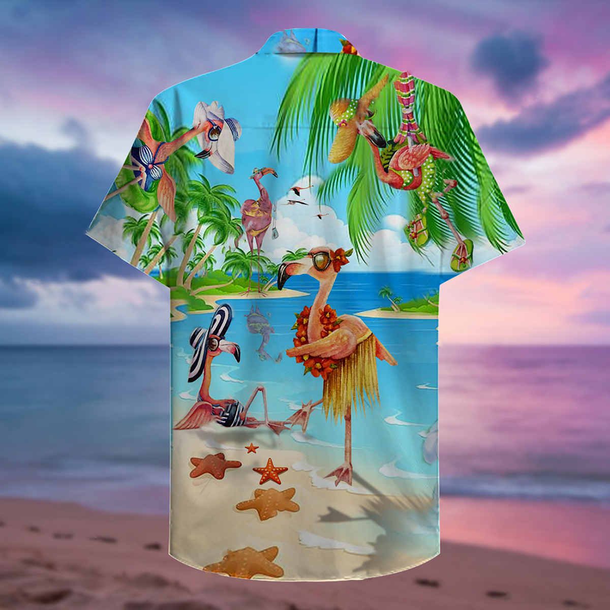 Flamingo Love Beach Amazing - Hawaiian Shirt - Reefox