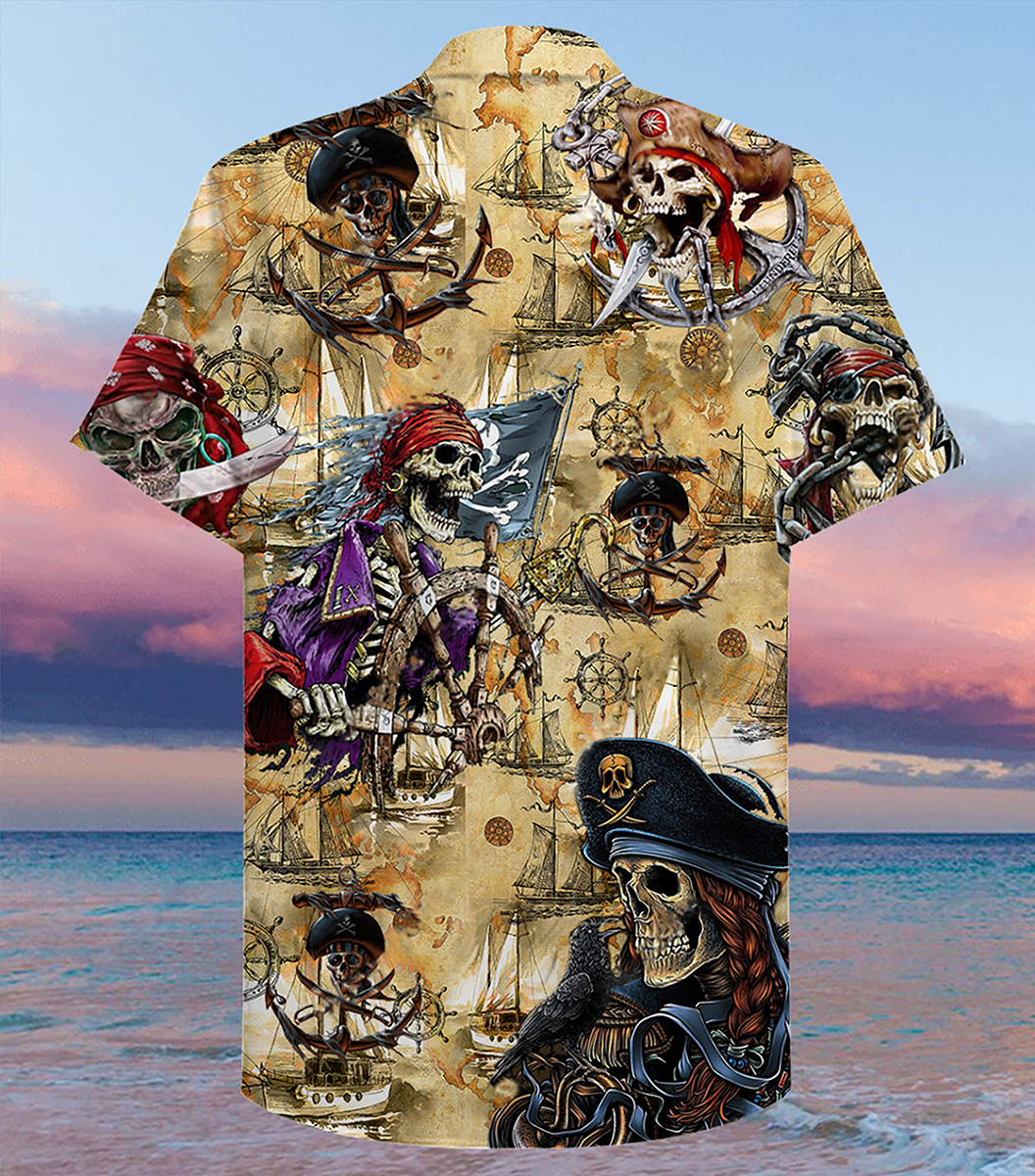 Skull Pirate Amazing Cool - Hawaiian Shirt - Reefox