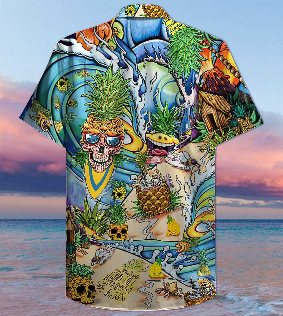 Skull Pineapple Fruit Amazing - Hawaiian Shirt - Reefox