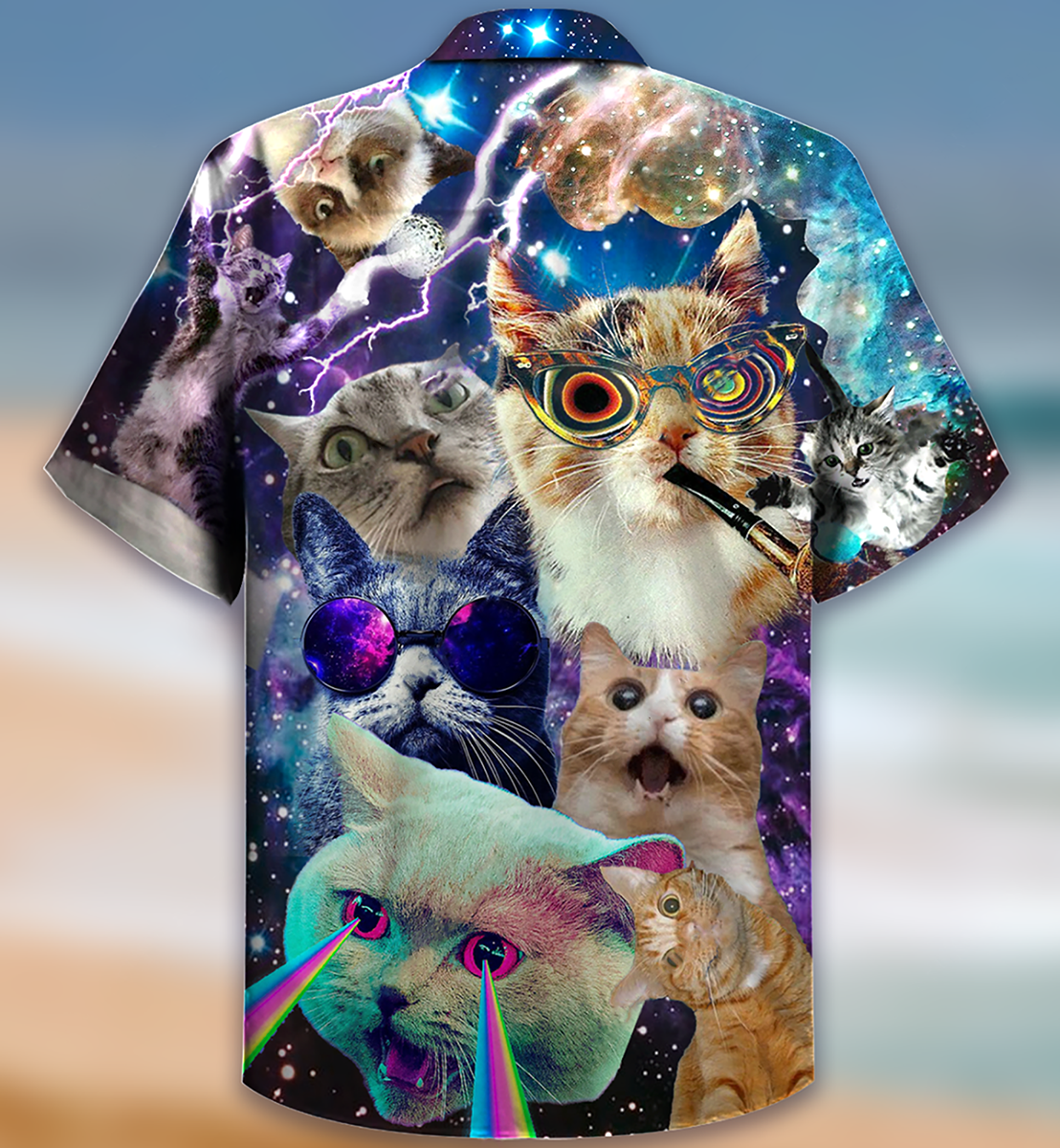 Cat The Battle Flying Cat - Hawaiian Shirt - Reefox