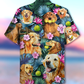Golden Retriever Dog Lovely Hug A Golden - Hawaiian Shirt - Reefox