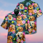Golden Retriever Dog Lovely Hug A Golden - Hawaiian Shirt - Reefox