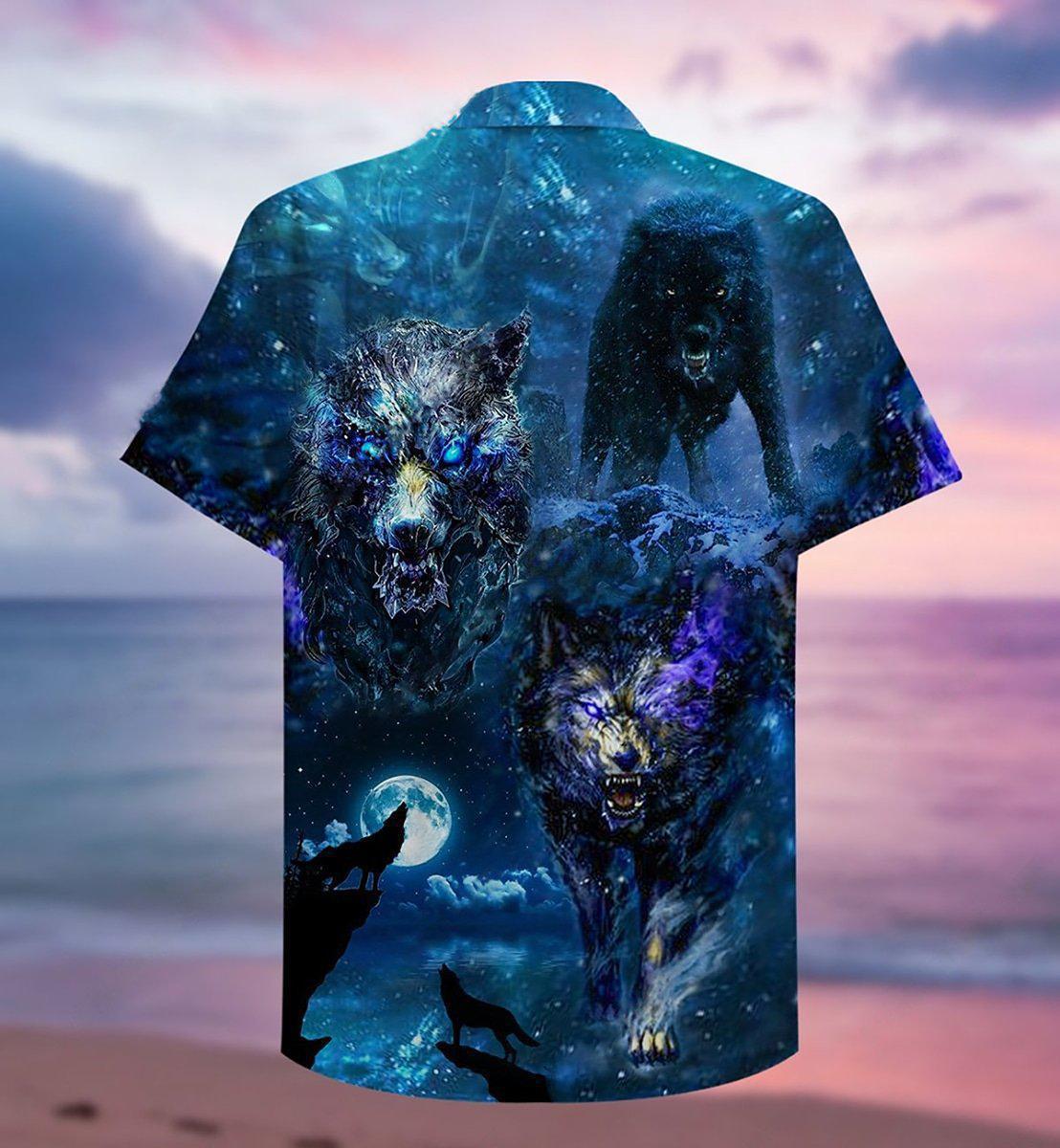 Wolf What Doesn't Kill Me Better Run Fast - Hawaiian Shirt - Reefox