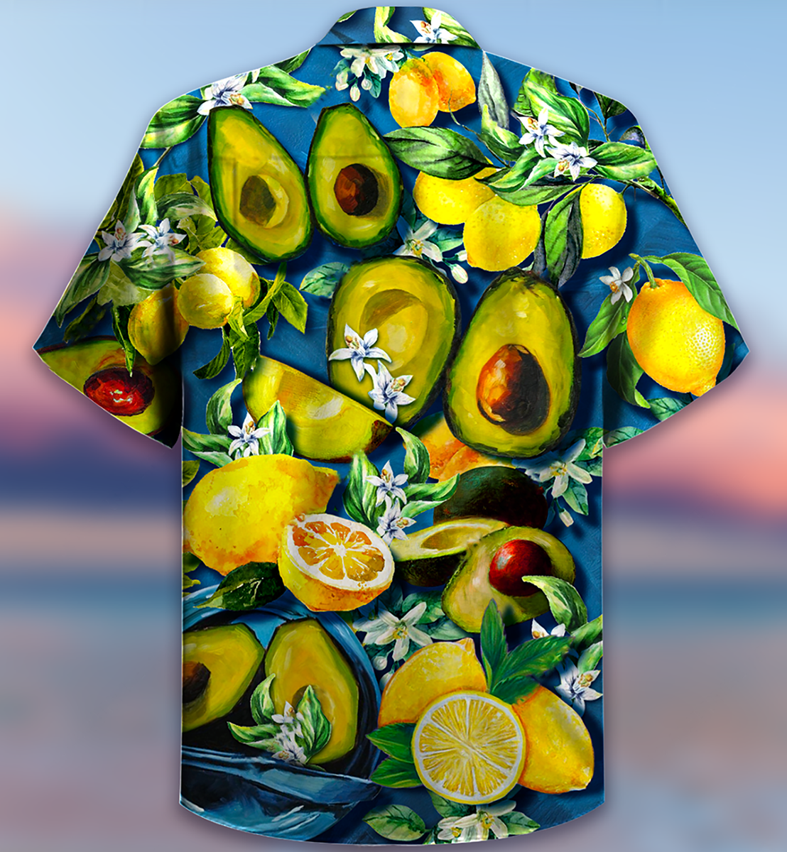 Fruit Avocado Lemon Summer Time - Hawaiian Shirt - Reefox