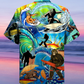 Bigfoot Loves Cool Surfing - Hawaiian Shirt - Reefox